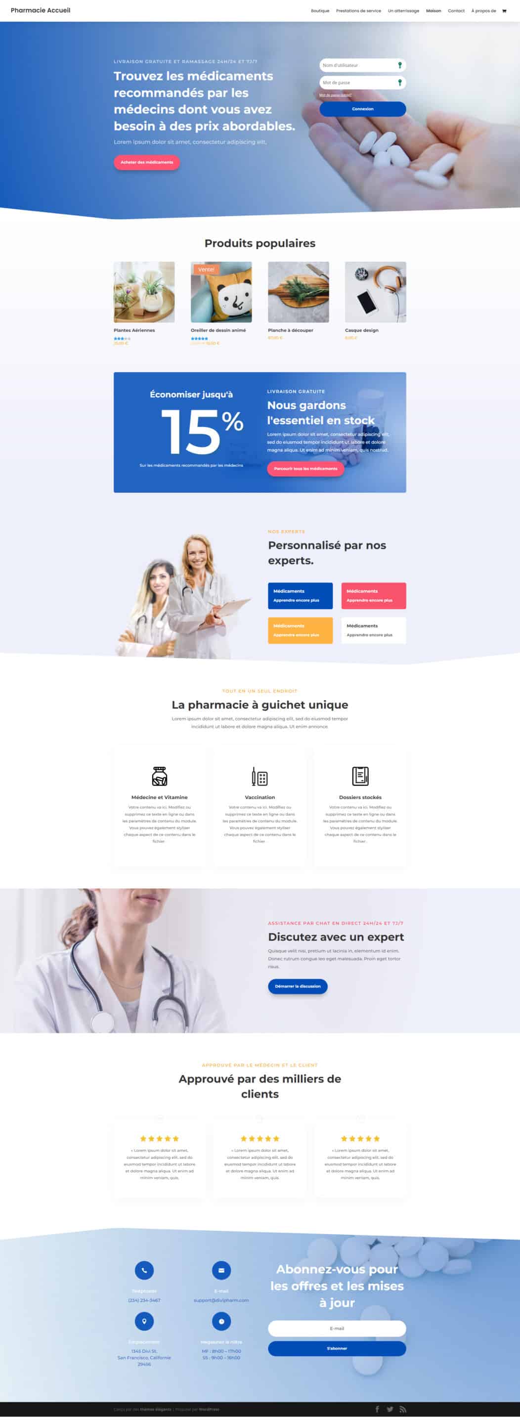 screencapture elegantthemes layouts health fitness pharmacy home page live demo 2022 08 05 17 47 14